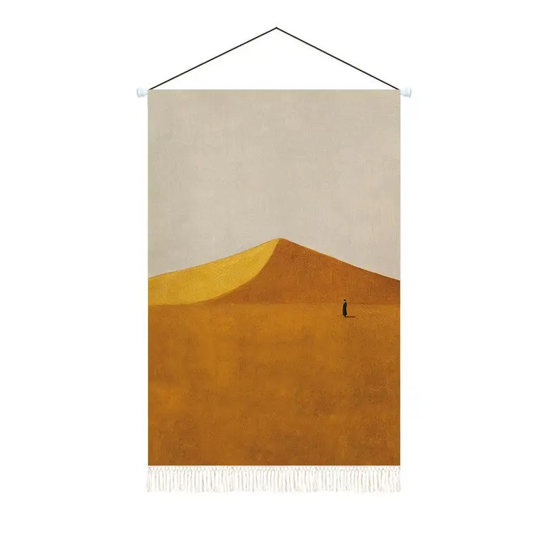 VIKAMA Modern Rural Scenery Tapestry Countryside Hanging Axis Dorm Bedroom Home Decor