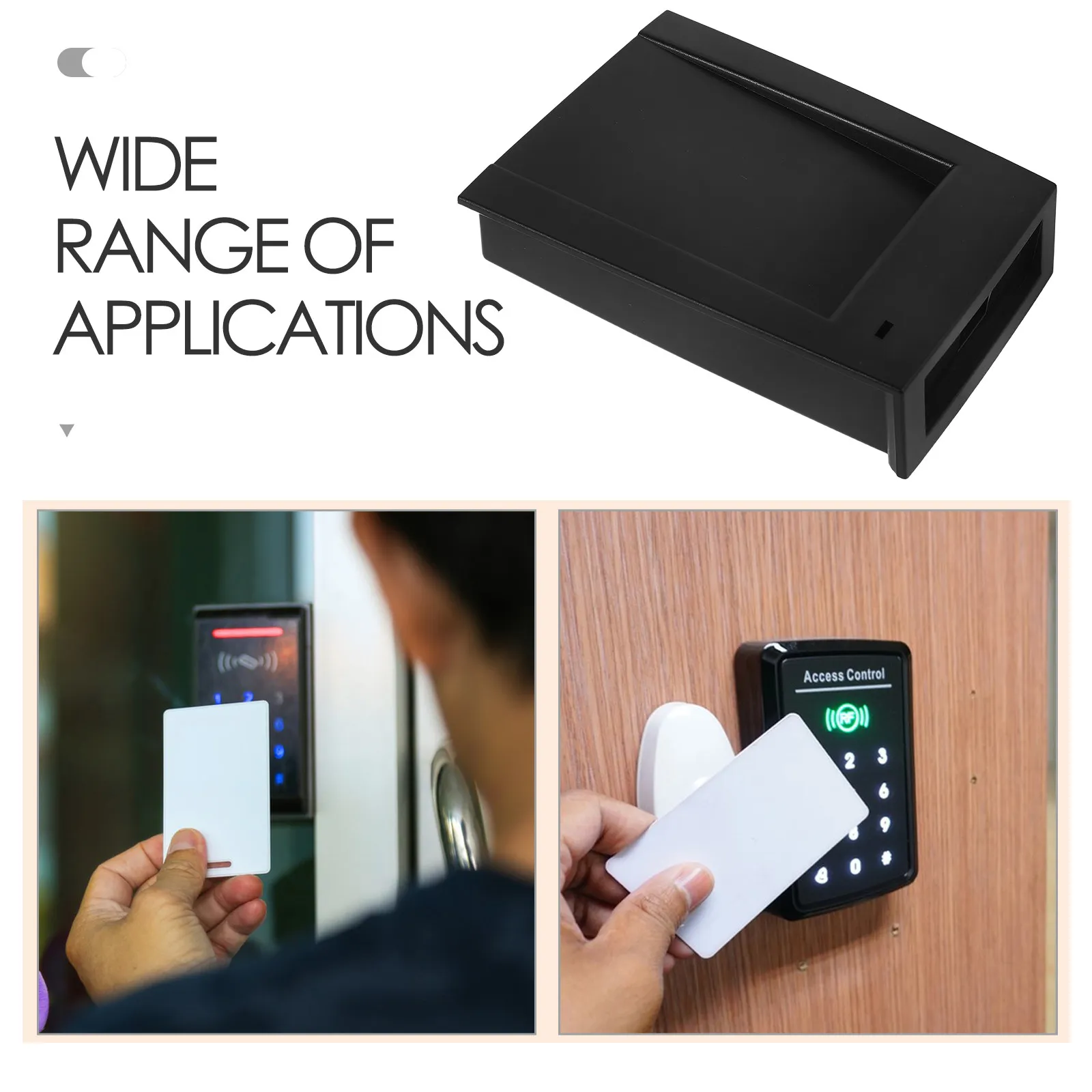 Multi Functional Plastic Access Control Shell Waterproof Reader Housing for Ic Id Card Secure Authentication Card Badge Holder