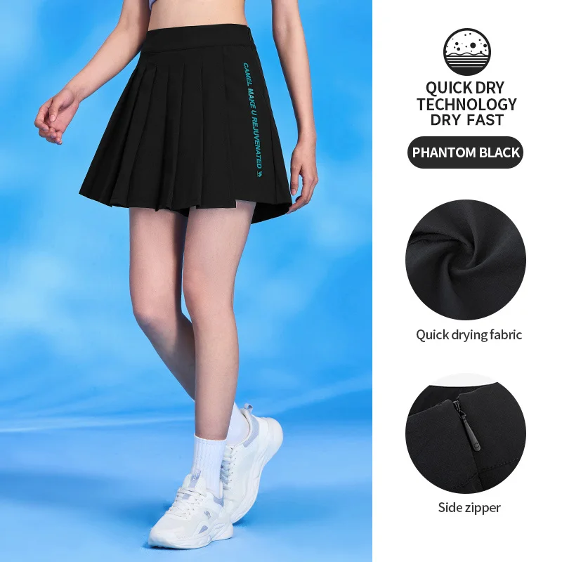 GOLDEN CAMEL Women Skirt Short Dress High Waist Golf Skirts Tennis Uniform Sport Skirt Shorts Fitness Gym Women Clothes Girl