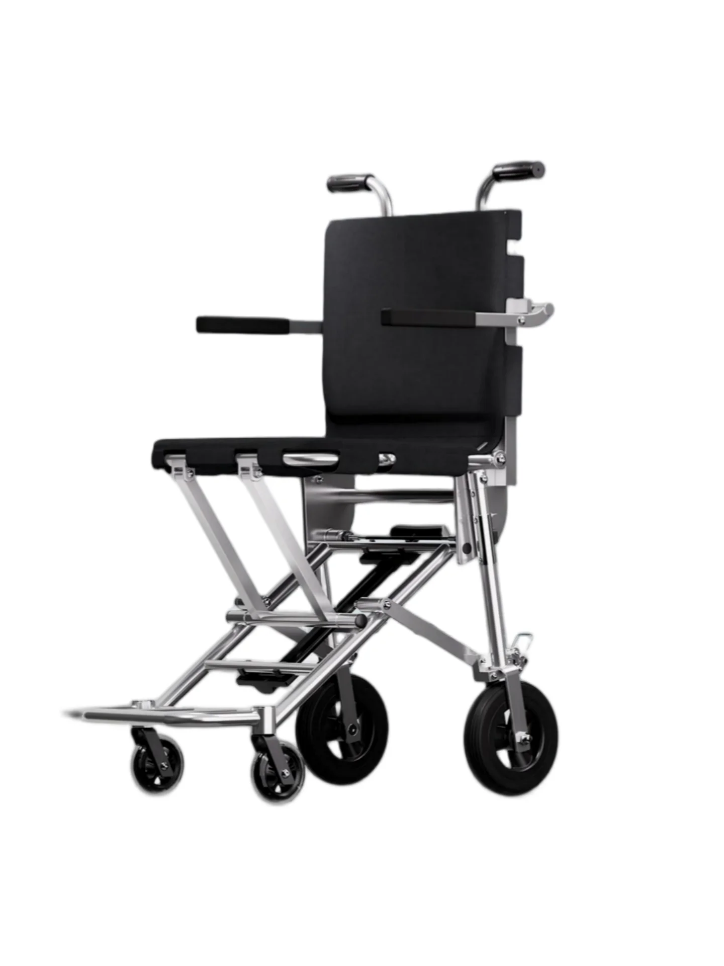 Foldable Manual Wheelchair for Carry-on Air Travel, Ultra-Lightweight at 5.5kg, Aerospace Aluminum Alloy, Compact and Portable