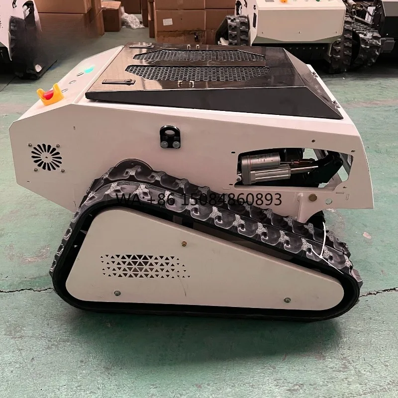 SINO 3-Hour Slope Operate Mower Lawn Grass Cutter Crawler Orchard Electric Smart Robot Lawn Mower With Battery