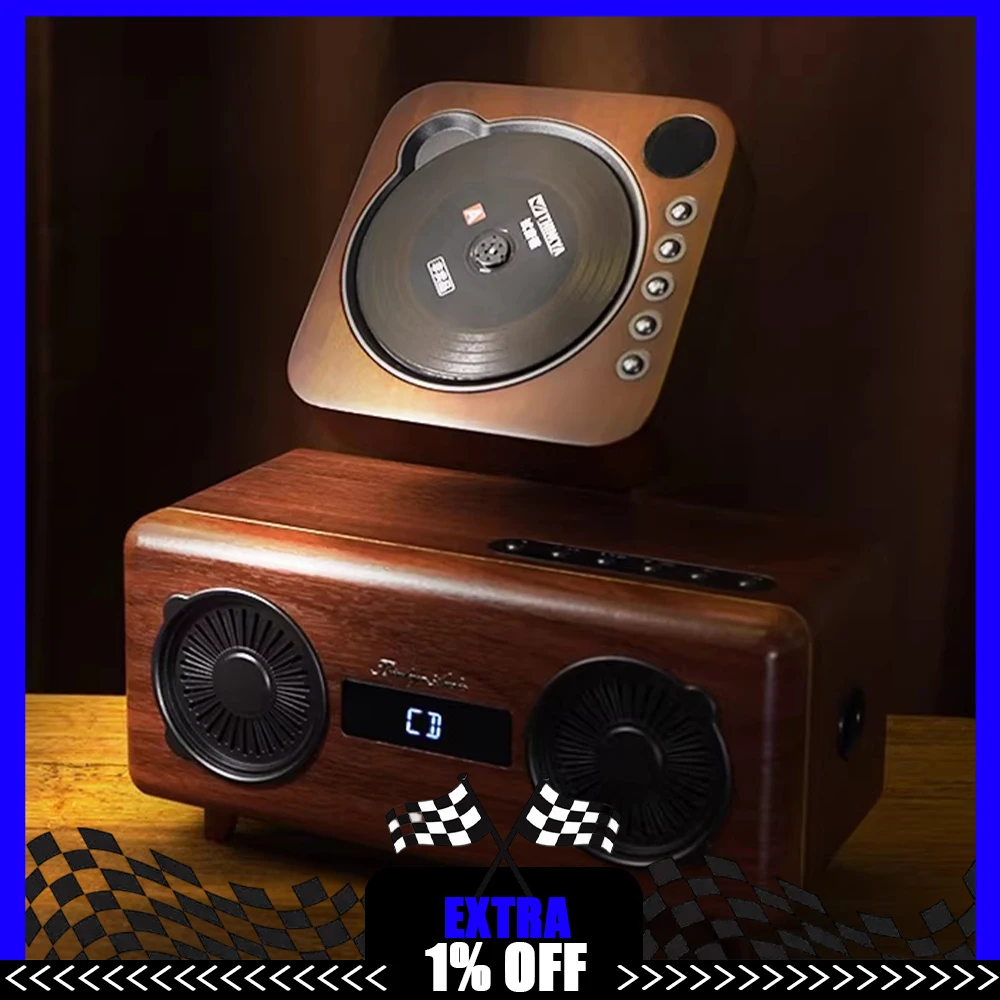 

CD-плеер THINKYA A6 с поддержкой воспроизведения без потерь качества звука, 3D-проигрыватель CD, выход Bluetooth/оптоволоконный, аудиовход 3,5 мм/USB, поддержка CD/CD-R/RW