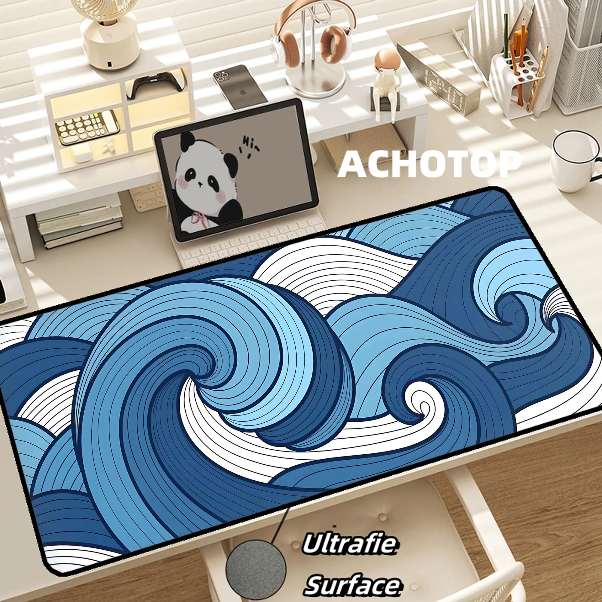 Ultrafine Surface Great Wave Gaming Mouse Pad Large Mouse Mat Laptop Mouse Carpet Game Carpet Keyboard Pads Gamer Desk Mat