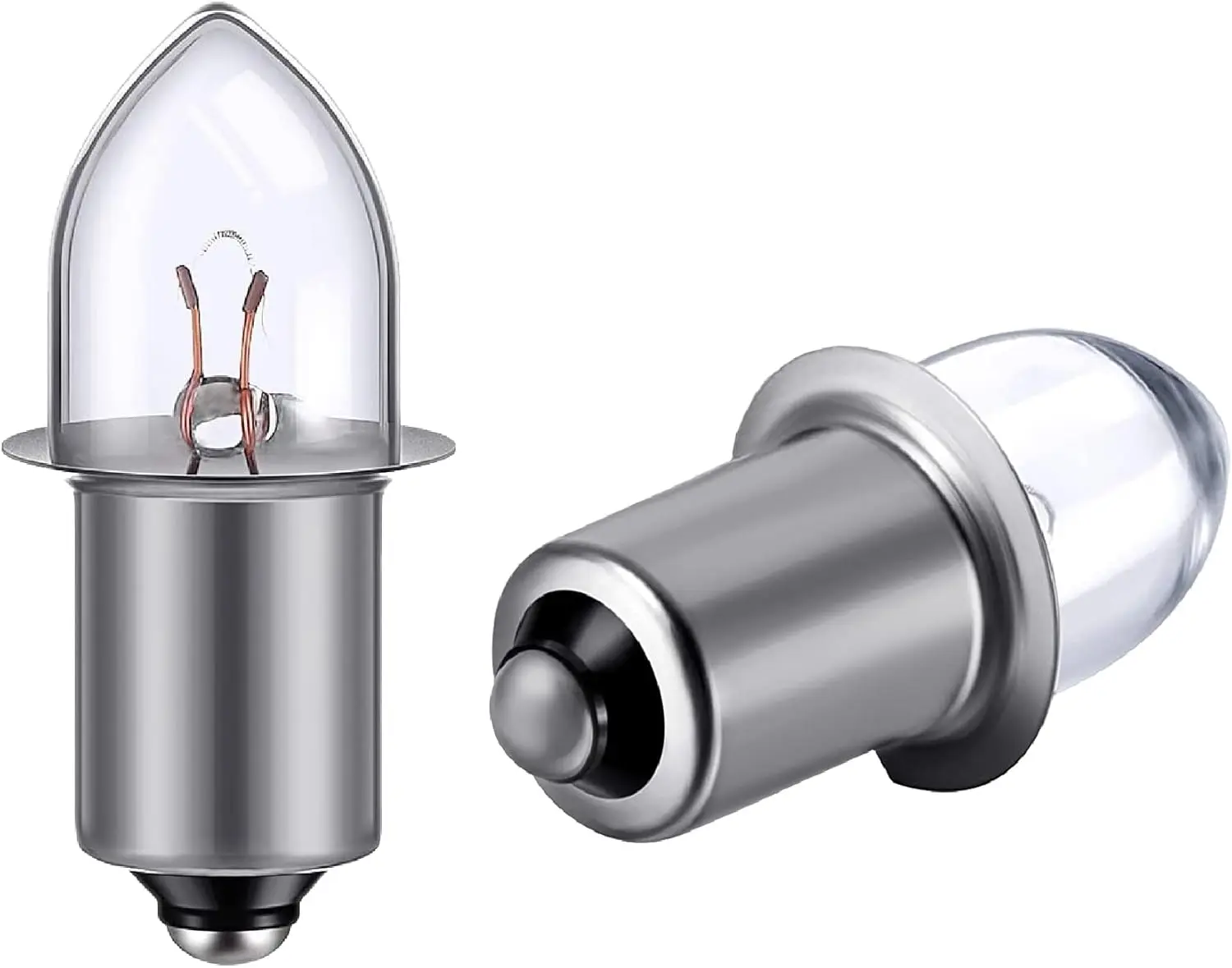 Zamienniki żarówek do latarki 3.6V P13.5 Krypton, 2 sztuki do standardowych latarek 3D - Wysoka jasność i energooszczędność