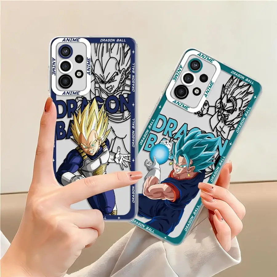 حافظة لهاتف سامسونج جالاكسي A32 A51 A50 A71 A52 A52s A72 A31 A12 A16 A17 A21s غطاء هاتف ناعم شعبي لعبة دراغون بول جوكو فيغيتا