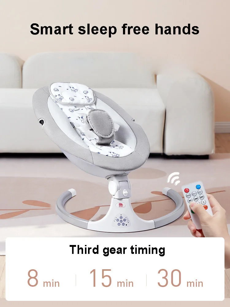 Baby Rocking Chair Bluetooth Newborn Bed Baby Electric Cradle With Coax Sleep Comfort