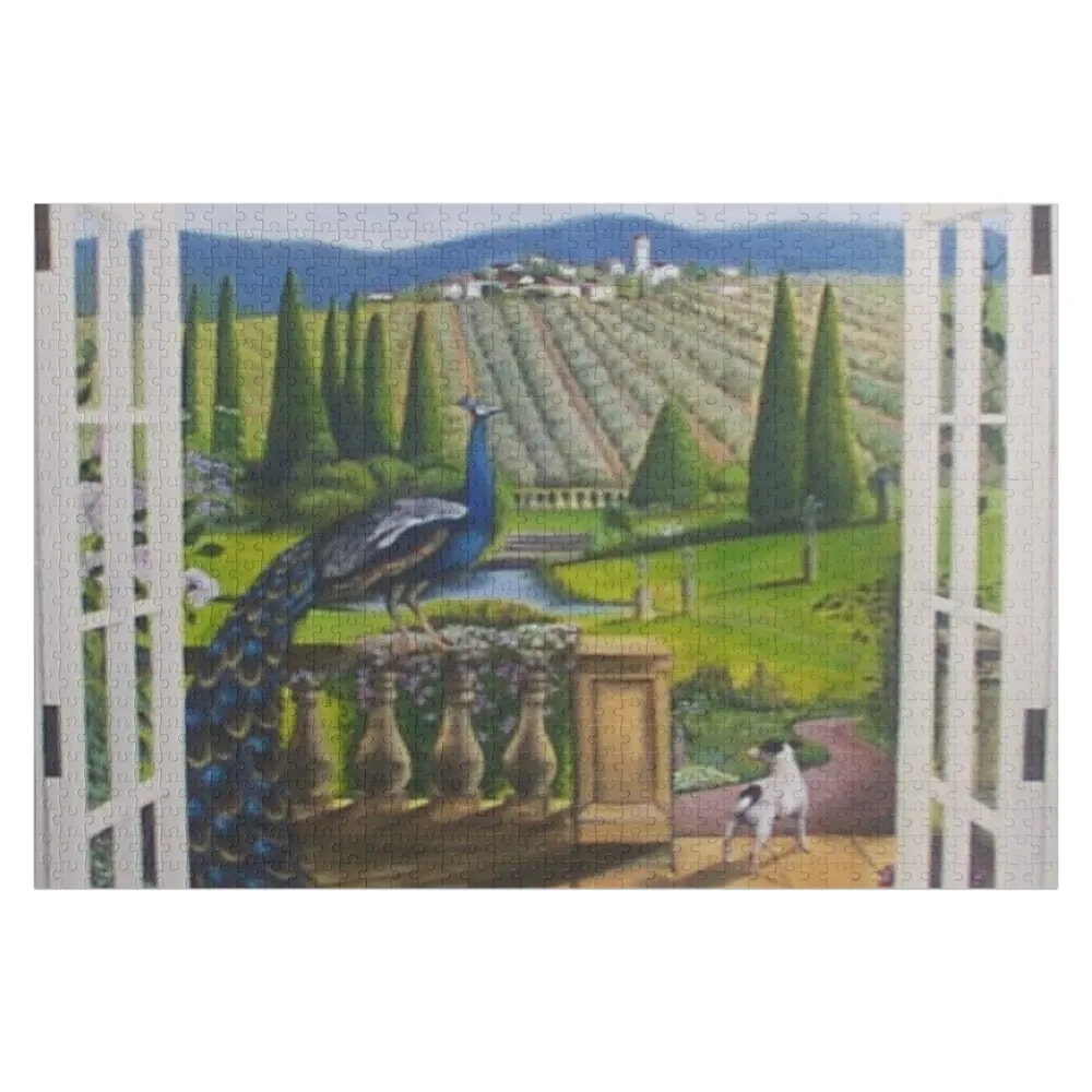

Trompe l'oeil Tuscan Scenery Jigsaw Puzzle Iq Photo Personalized Gifts Custom Gift Puzzle