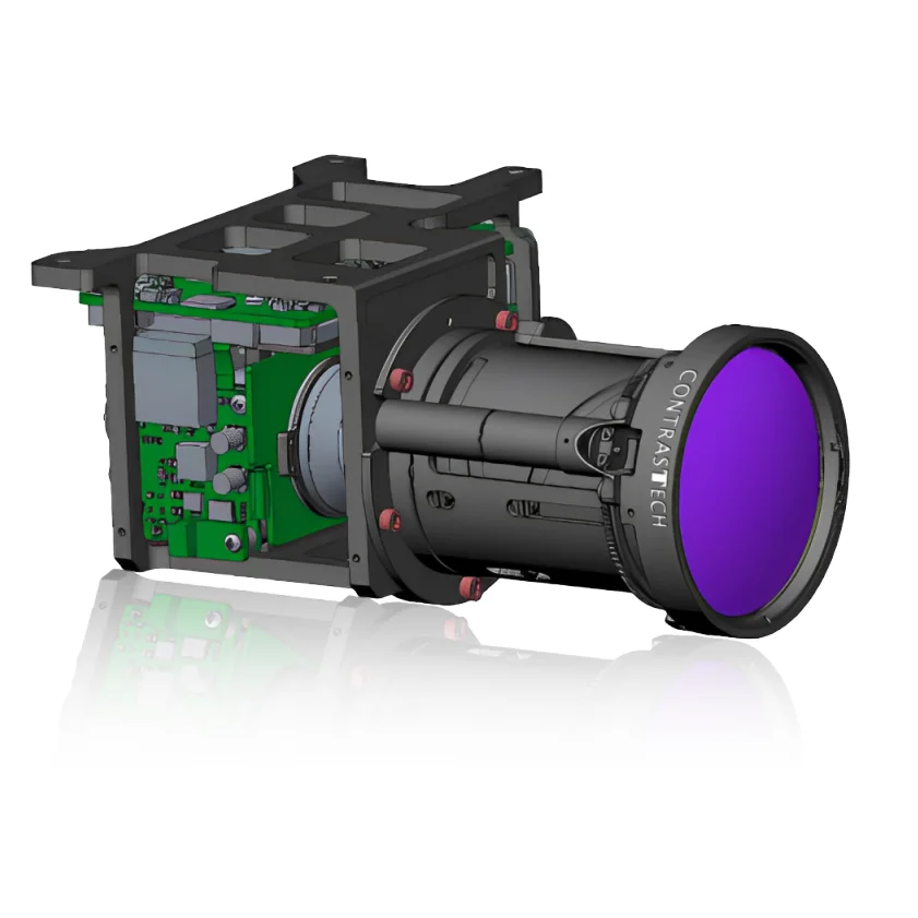 640x512 25Hz 10.3-10.7μm MWIR Camera for Industrial Site Night Security &  Leak Monitoring