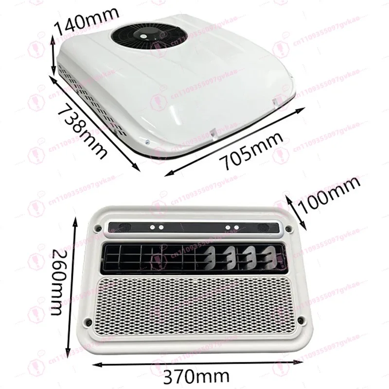

Автономный электрический кондиционер для грузовиков, автодомов, кемперов, фургонов, караванов, 12В/24В, для парковки