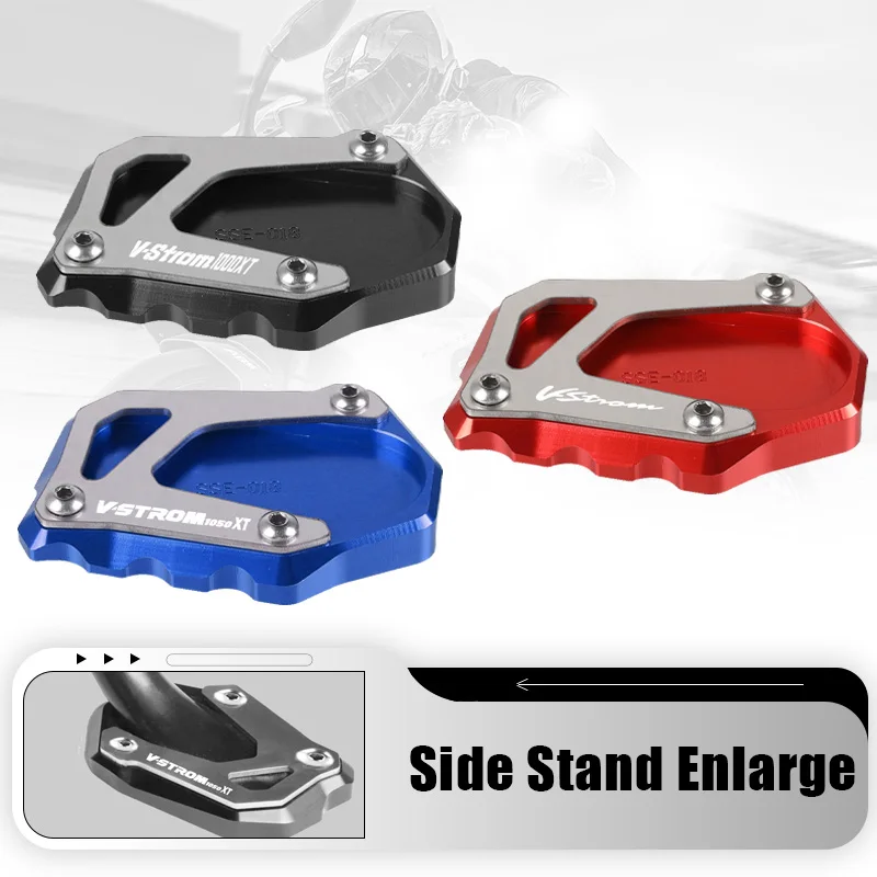 

Kickstand Foot Side Stand Extension Enlarger Support Plate Pad For SUZUKI V-Strom 1050 DE 800 VSTROM V Strom 1050XT 2023 2024