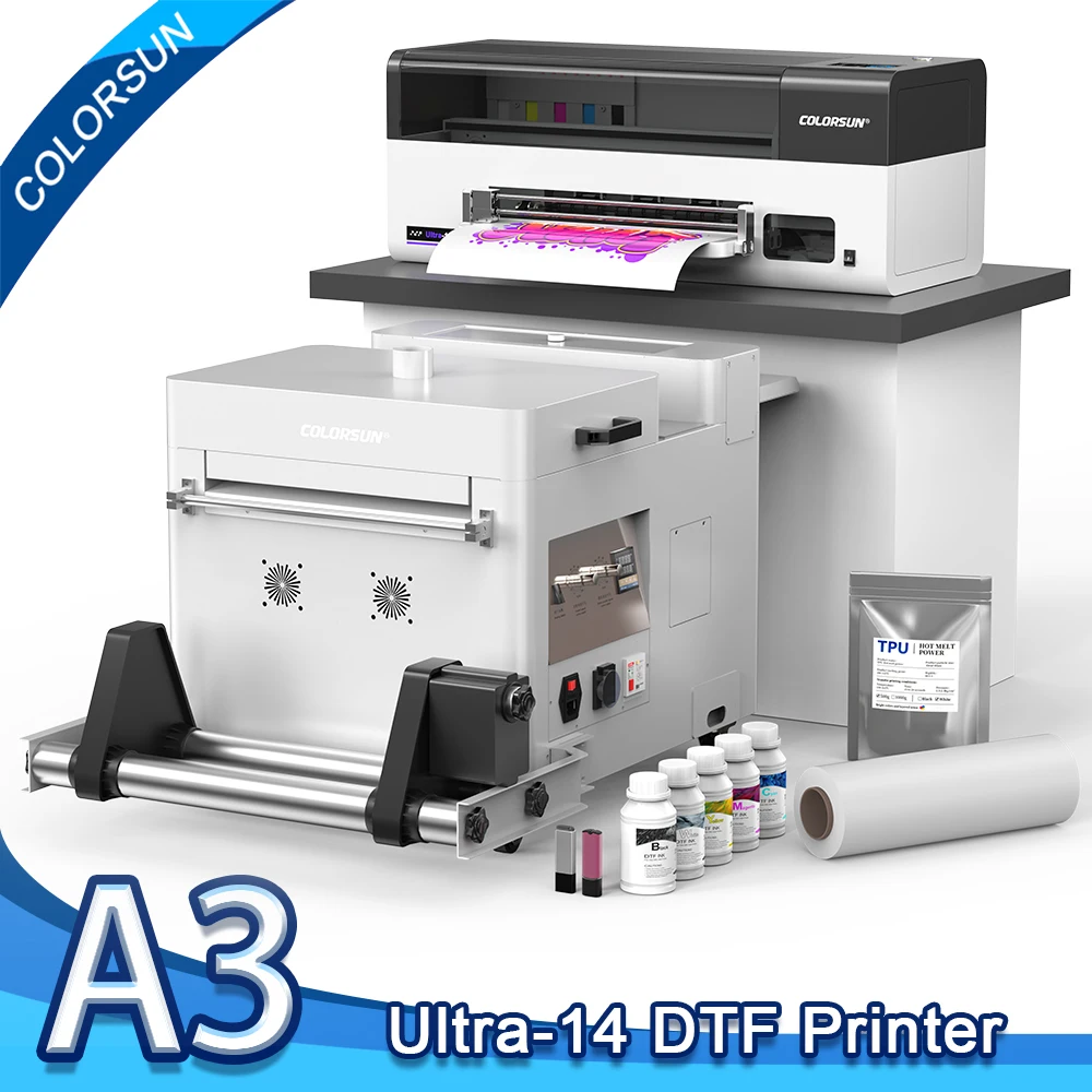 Colorsun A3 DTF Printer XP600 Impresora A3 DTF Printing Machine ...
