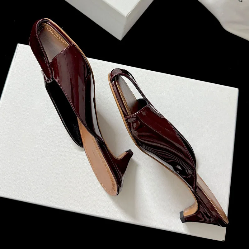 High Quality Women's New Genuine Leather Sandals European and American Sexy Fashion Show Women's Wedding and Runway Sandals