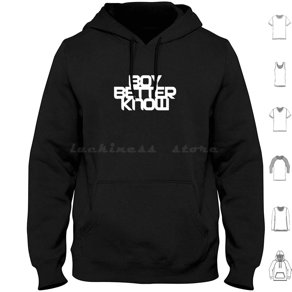 Boy Better Know-Chest Placement ( White ) Essential T-Shirt Hoodie Cotton Long Sleeve Boy Better Know Chest Placement