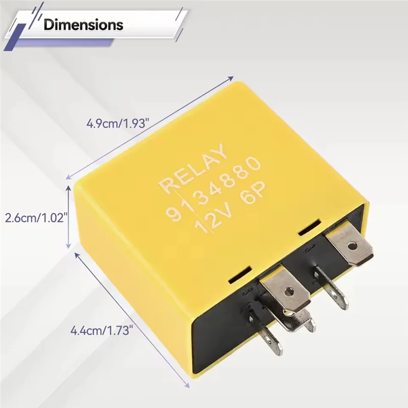 ABQB-Индикатор мигалки, аварийное реле, 12 В, 6-контактное для Vauxhall Opel Astra G Corsa C Meriva A Combo Vectra B 9134880 6238590