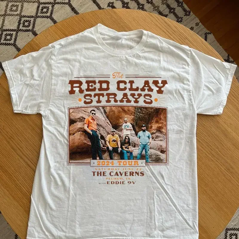 The Red Clay Strays Tour 2024 Short T Shirt Cotton All Sizes