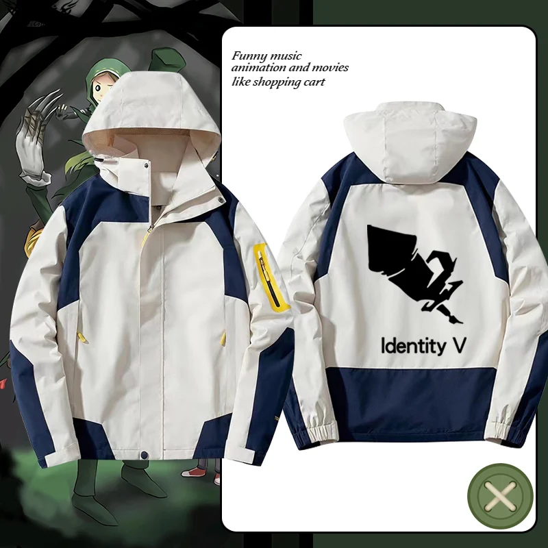 

Мужская повседневная толстовка с капюшоном на молнии из полиэстера, свободного кроя, с длинными рукавами, в стиле Casual Fifth Personali Game Nearby