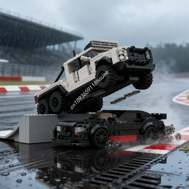 

688 шт. MOC на заказ Forded Bundle Hennessy модель строительные блоки архитектурные игрушки DIY образование кирпич рождественские подарки на день рождения