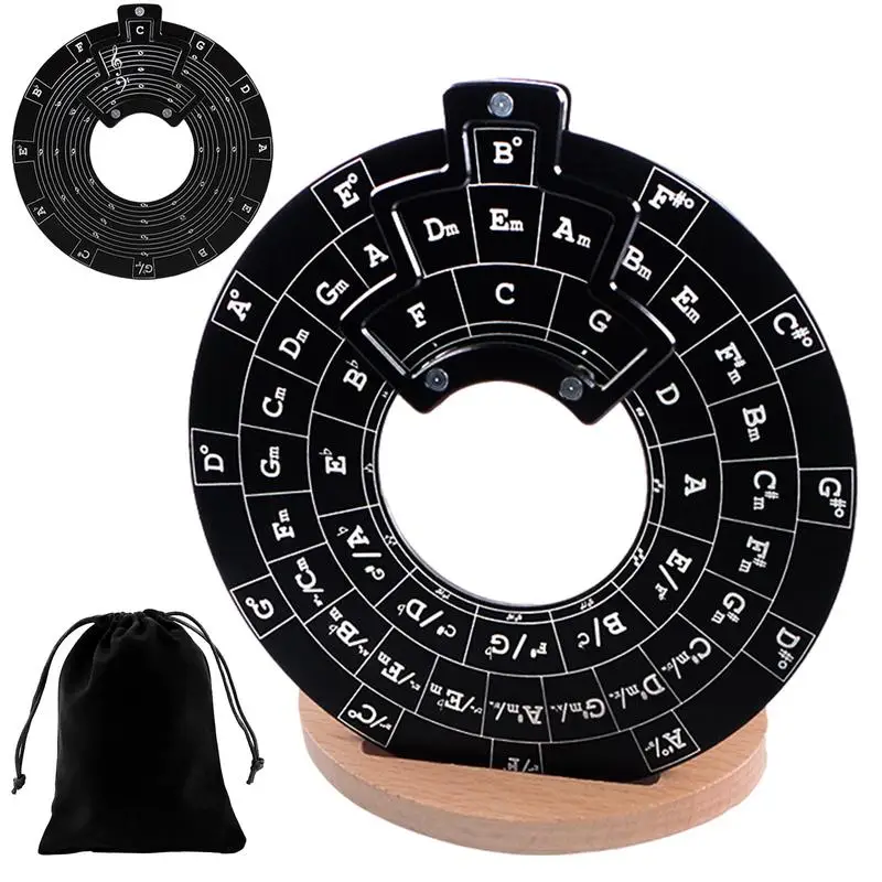 Guitar Music Theory Disc Circles Of Fifths Chord Wheel Guitar Music Theory Disc With Stand Holder Precise Circles Of Fifths For