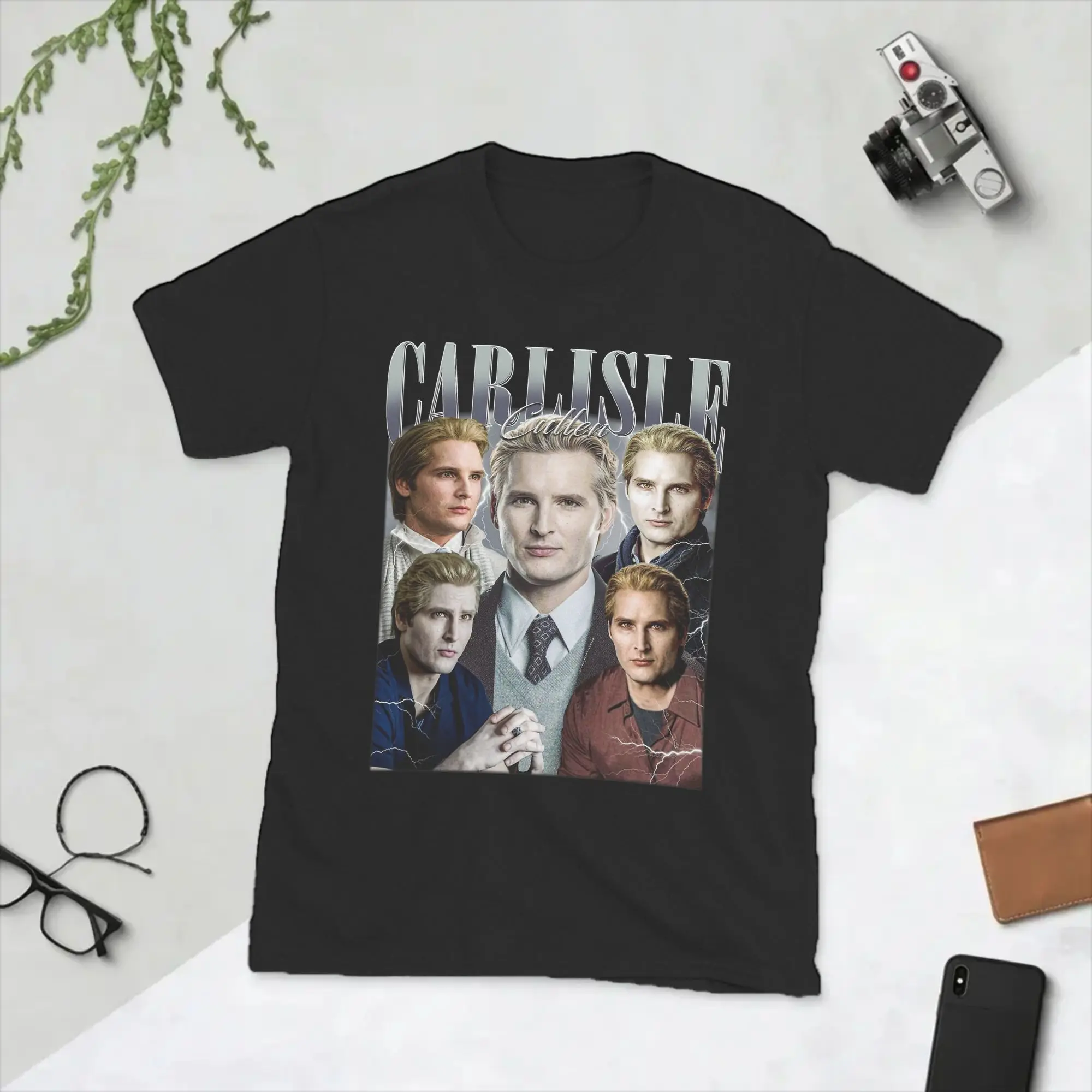 Carlisle Cullen Twilight Movie T-Shirts Men  Creative Pure Cotton Tee Shirt O Neck Short Sleeve T Shirt Party Clothes