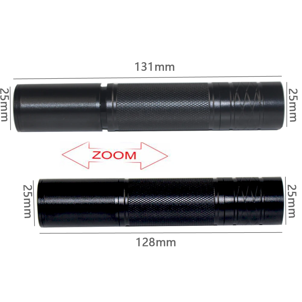 Imagem -03 - Lanterna ir com Foco Ajustável para Caça Iluminador Infravermelho Tocha Led Zoomable Visão Noturna 850nm 940nm