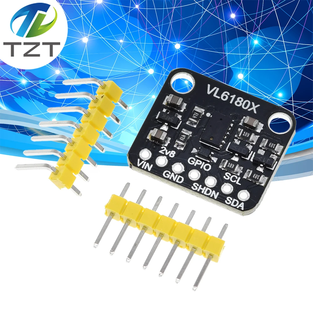 VL6180 VL6180X TZT Range Finder Optical Ranging Sensor Module for Arduino I2C Interface 3.3V 5V gesture recognition