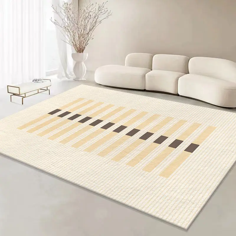 Wabi-sabi Style Imitation Cashmere Carpets Nordic Living Room Sofas Rugs Large Area Decoration Bedroom Carpet Simple Balcony Rug