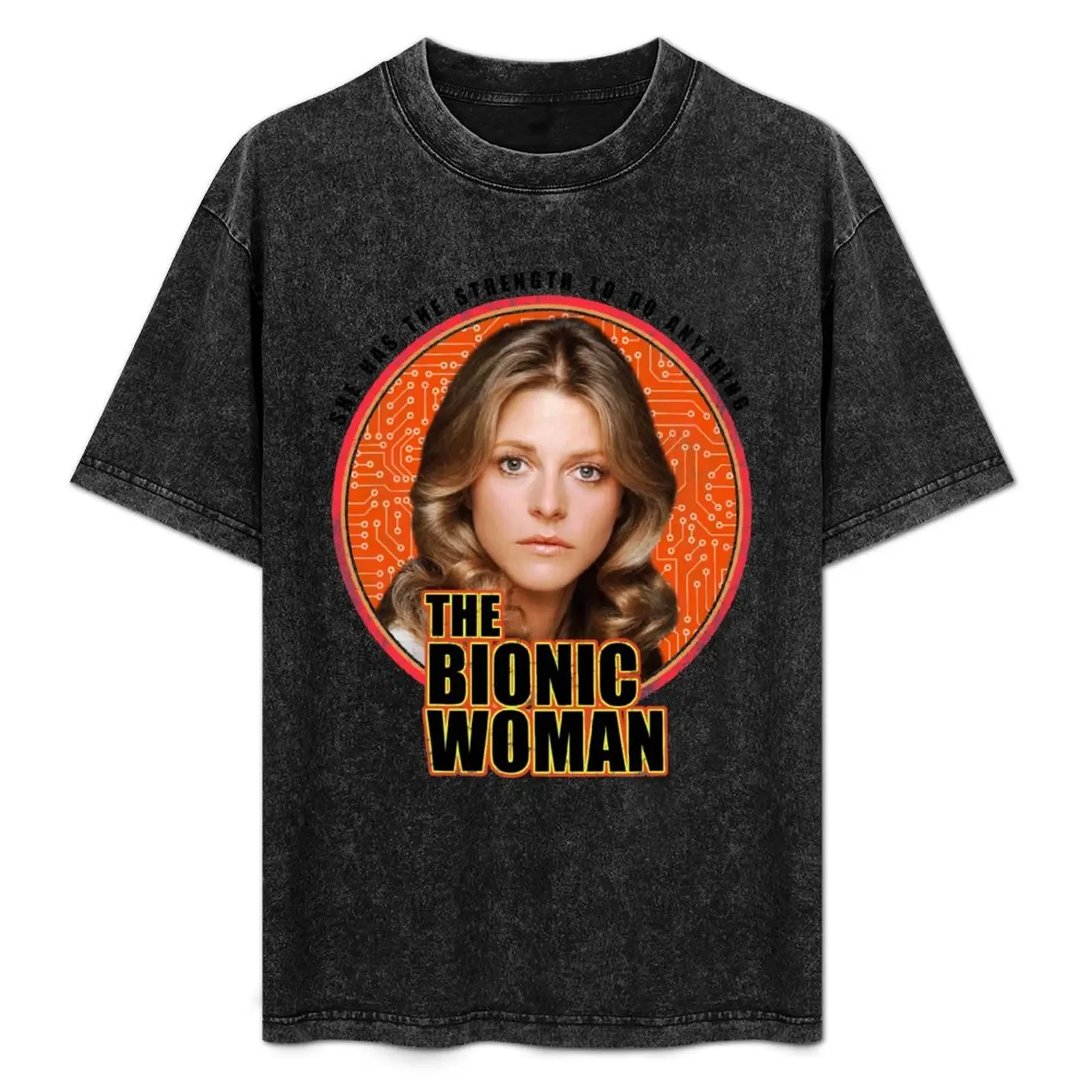 

The Bionic Woman T-Shirt Work Short Sleeve Cotton Top