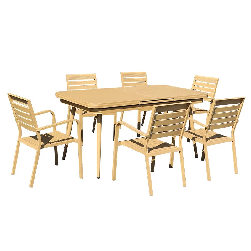 

Outdoor table and chair set 4 chairs, courtyard dining