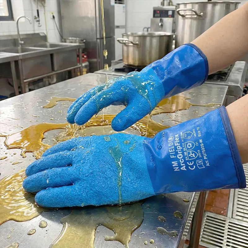 

-60 Degree Protection Winter Thermal Work Gloves Waterproof Non-Slip Oil-Resistant Wear-Resistant Cold Storage for Fishermen