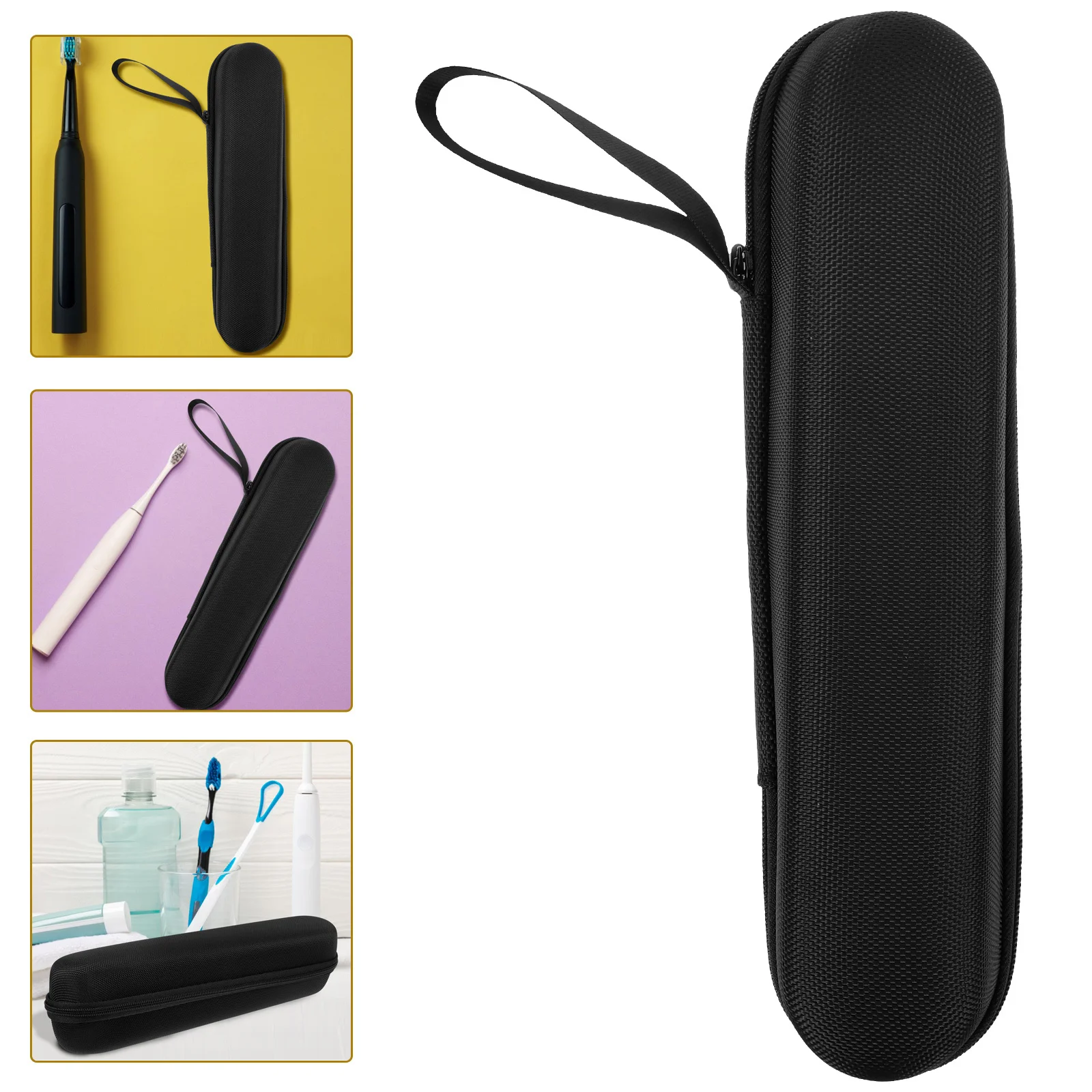Etui na elektryczną szczoteczkę do zębów Wytrzymały nylonowy futerał podróżny Odporny na wstrząsy Przenośny pojemnik na szczoteczkę Idealny do użytku w podróży i na prezent