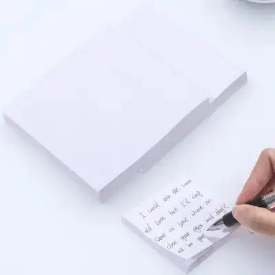 

3Pcs Blank Self Stick Memo Pads Pocket Size Office Supplies for to Do List Message Recording Efficient Workflow