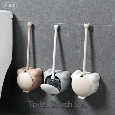 

Настенная щетка для унитаза без перфорации, для ванной комнаты, без мертвых зон, с крышкой.