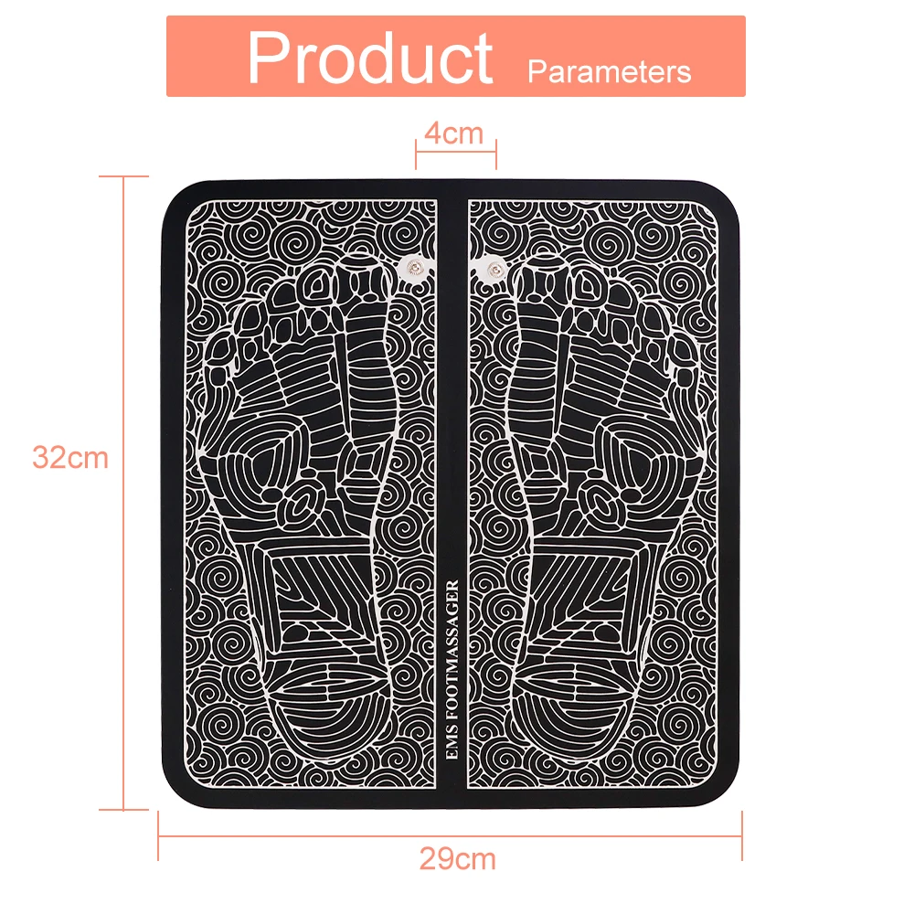 Foot Massager Pad Electric EMS Feet Muscle Stimulator Tens Acupuncture Pulse Massage Mat Relaxation Relieve Pain Dropshipping