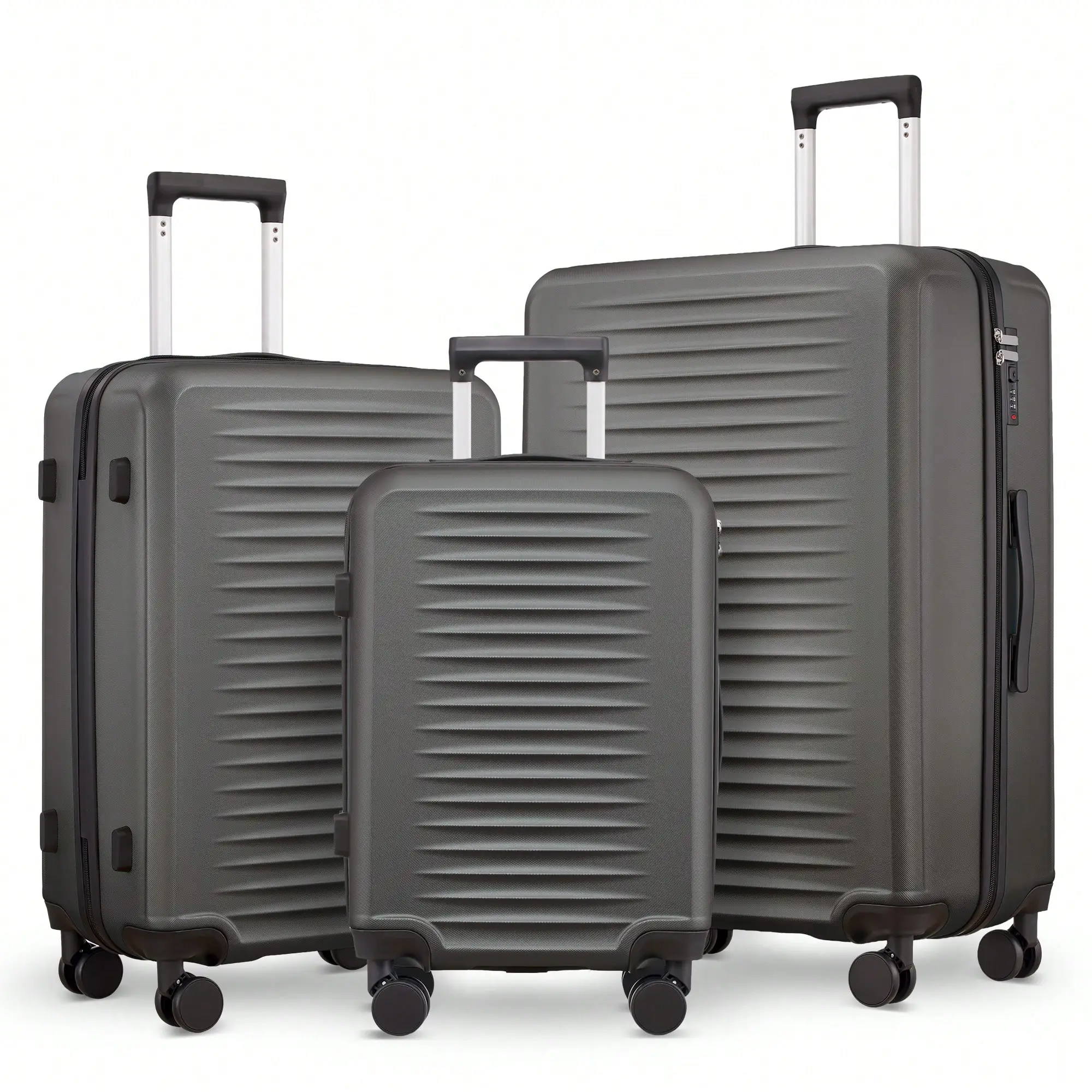 3-Piece Suitcase Set,Hardside Luggages With Wheels,Lightweight ABS Hard Shell Travel Luggage,Large Travel Suitcases, 20/24/28 Inch,Idea For Travel