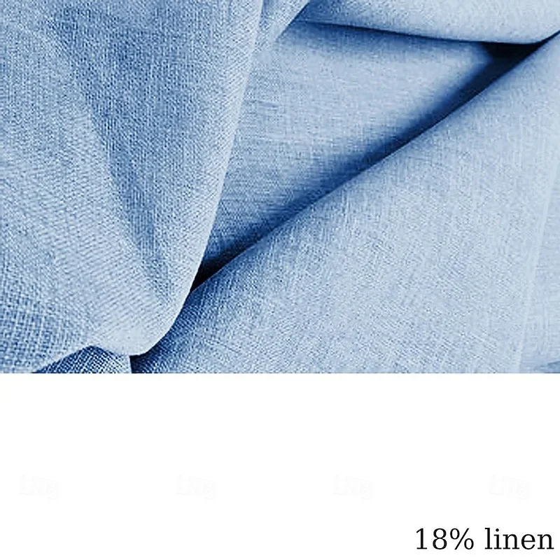 Linen men's tops breathable fashion casual Hawaiian men's street outdoor seaside beach men's tops light men's T-shirt plus size