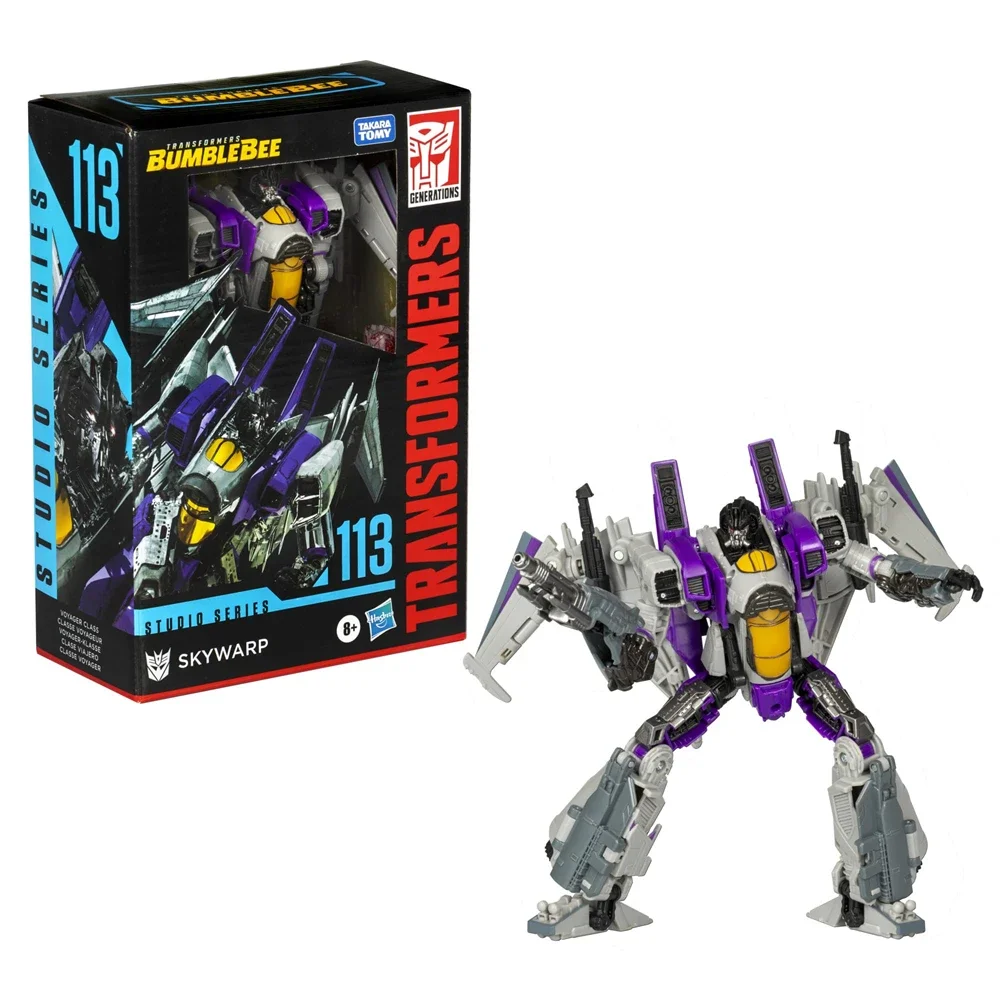 Hasbro Transformers Toys Studio Series Voyager Class BB Movie Skywarp 6.5-Inch Action Figure Gift SS113