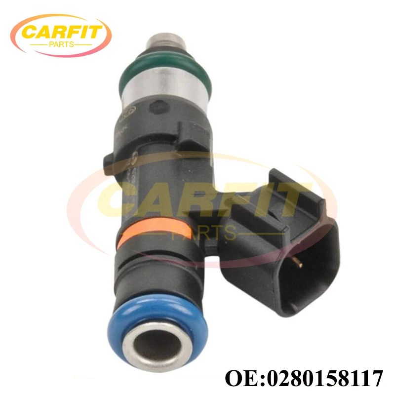 High Quality OEM 0280158117 1200cc 114lb EV14 Fuel Injector Nozzle For 1.8T Turbo Audi A4 TT VW Golf Jetta Passat Auto Parts