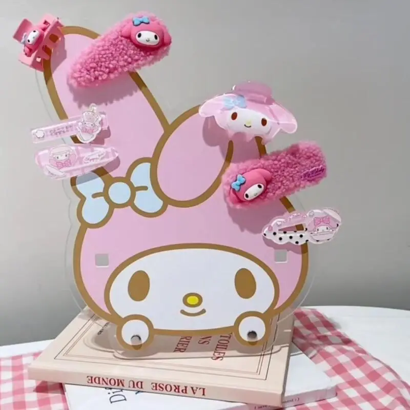 

Sanrio Hello Kitty стеллаж для хранения очков с героями мультфильмов, органайзер для солнцезащитных очков, украшение для девочек, аниме, подставки для очков, украшения, подарки