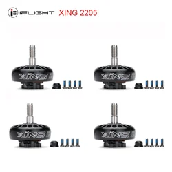 4 pz iFlight XING 2205 2300KV / 3200KV / 2450KV 4-6S FPV NextGen motore nero con 12*12mm/M2 foro di montaggio per parti FPV