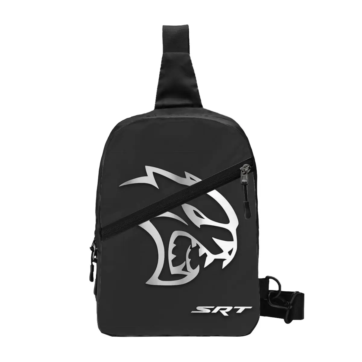 SRT Hellcat Demon Dodge Challenger Car Racing Chest Bag Men Sling Crossbody Backpack Chest Bag Travel Daypack Shoulder Bag