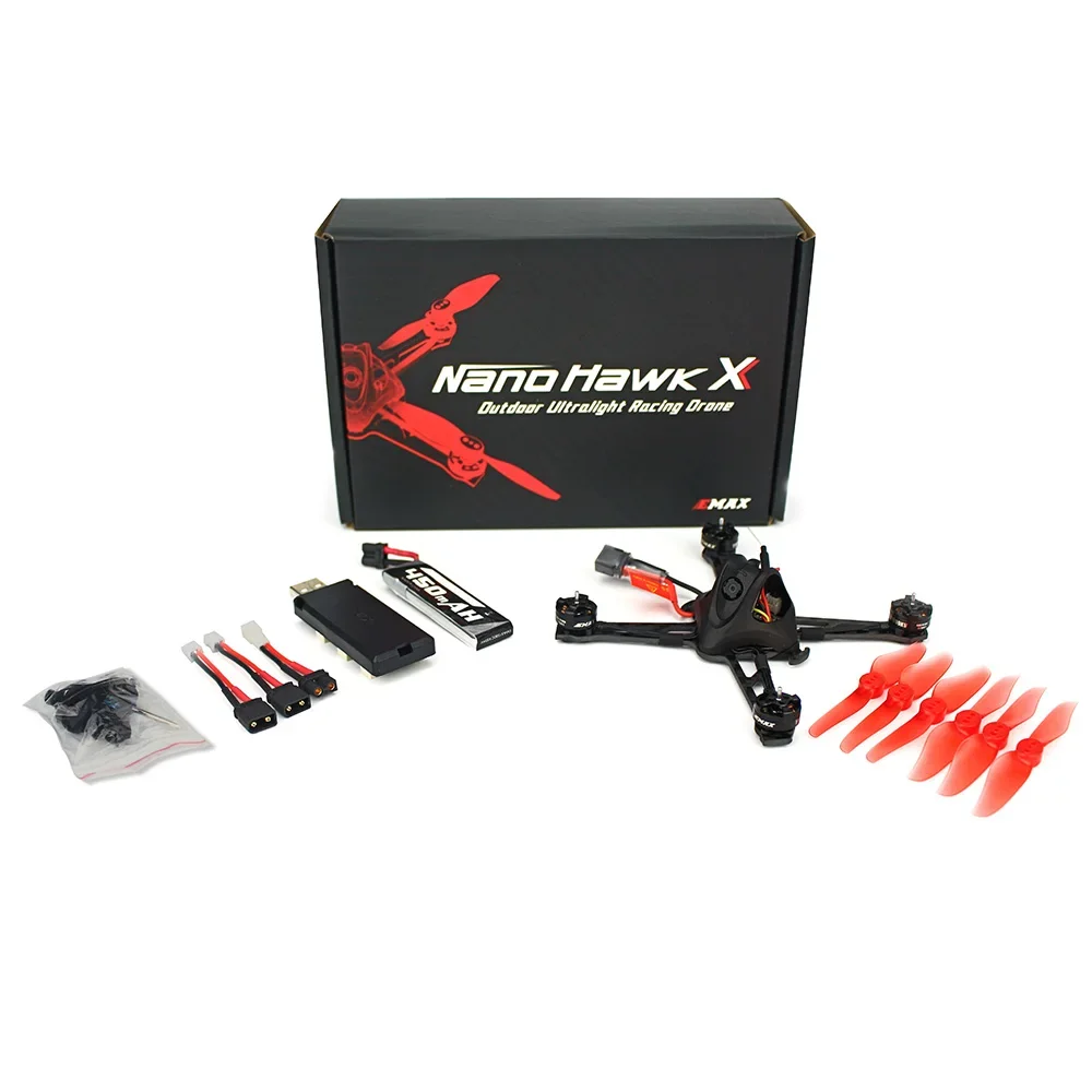 41g EMAX oficjalny Nanohawk X F4 1S 3 Cal BNF lekki odkryty FPV wyścigi Drone TH12025 11000KV silnik RC samolot Quadcopter