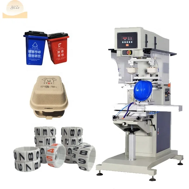 

single color Tshirt plastic electronic stationery pneumatic shuttle pad printer plate ink cup pen logo pad printing machine