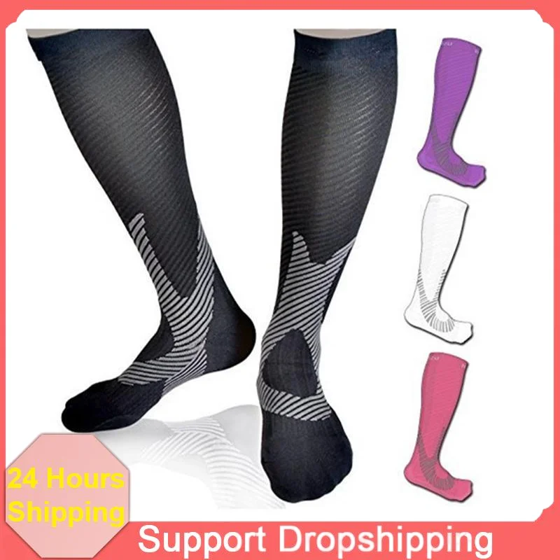 Kompressionssocken, Krampfaderstrumpf, Laufen, Radfahren, Socken, geeignet für Ödeme, Diabetiker, Schwangerschaft, Durchblutung, modische Socken