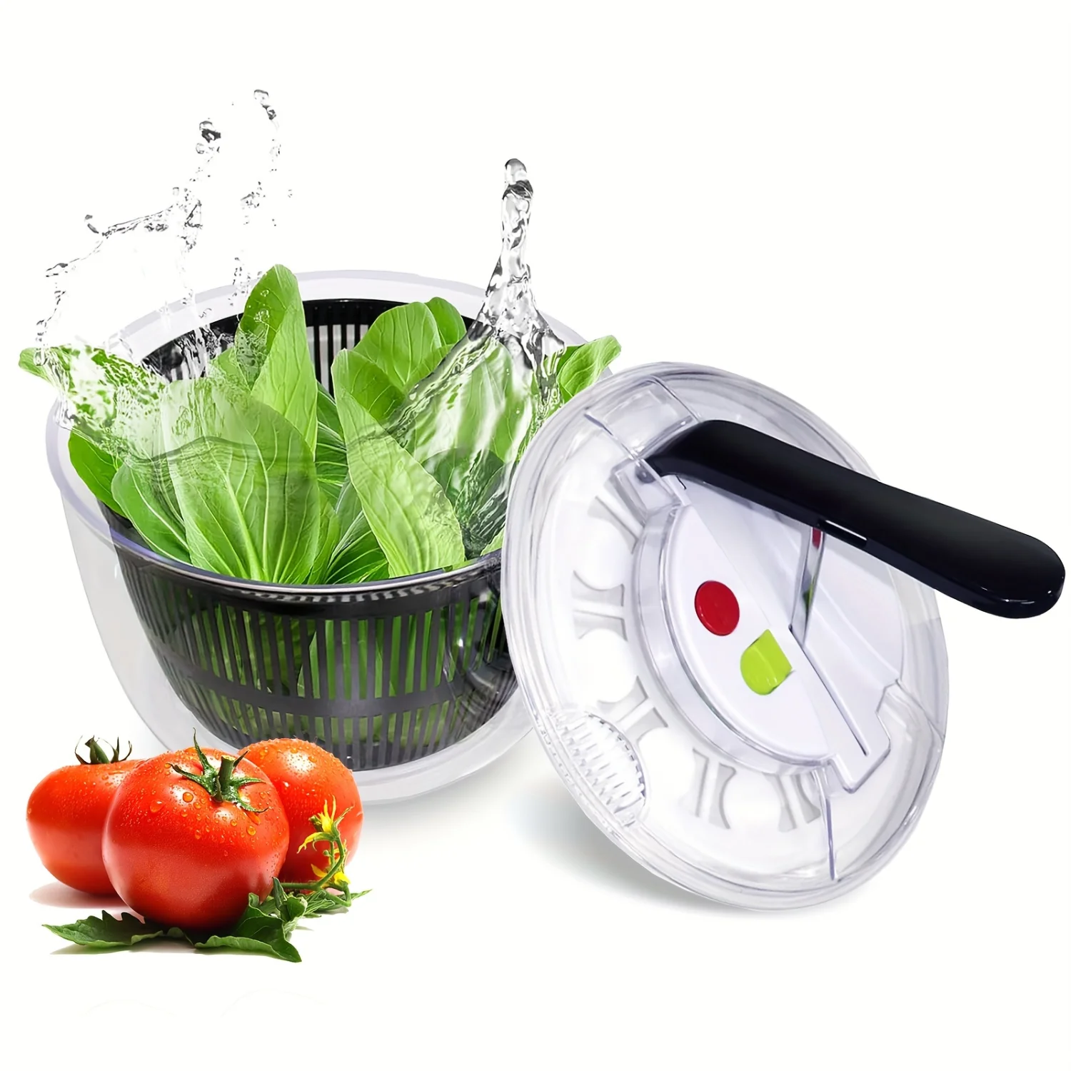 Vegetables Dryer, Salad Spinner, Fruits Basket, Vegetables Washer Dryer, Fruit Drainer, Lettuce Spinner, Drain Basket, Colander