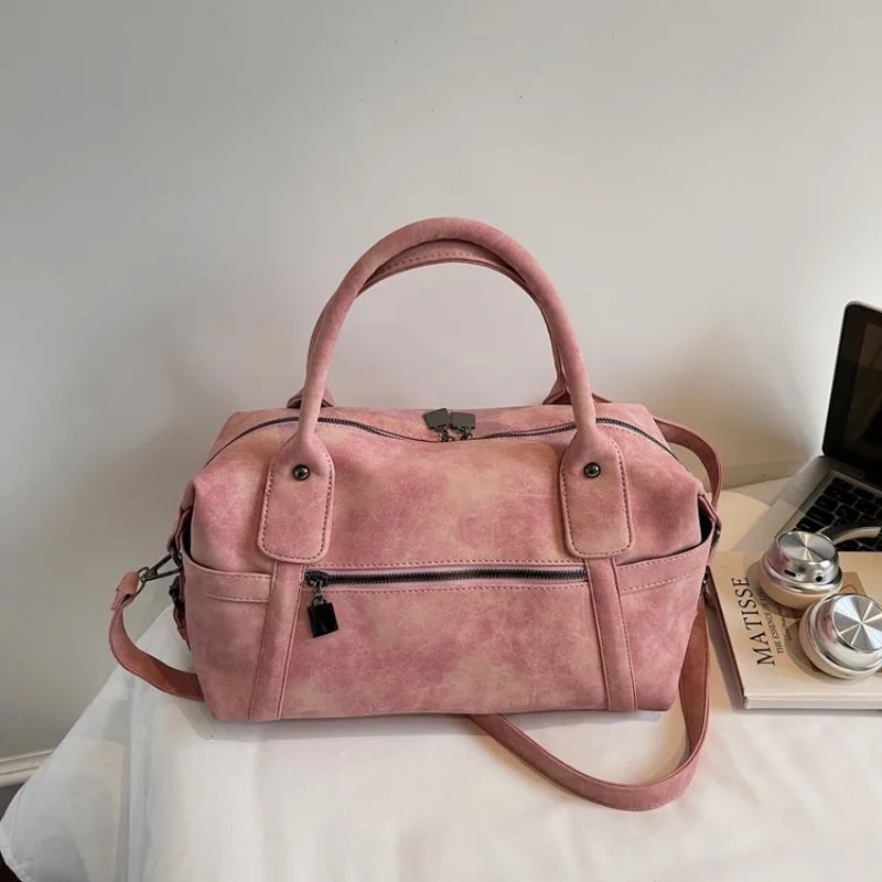 

Exquisite Fashion Retro Leather Women Bag Luxury Paris Fashion Simple Tote Practical Crossbody Messenger Hand Bag