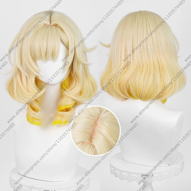 

Парик для косплея Game Aglaea, длинные парики смешанного цвета, 42 см, термостойкие синтетические волосы