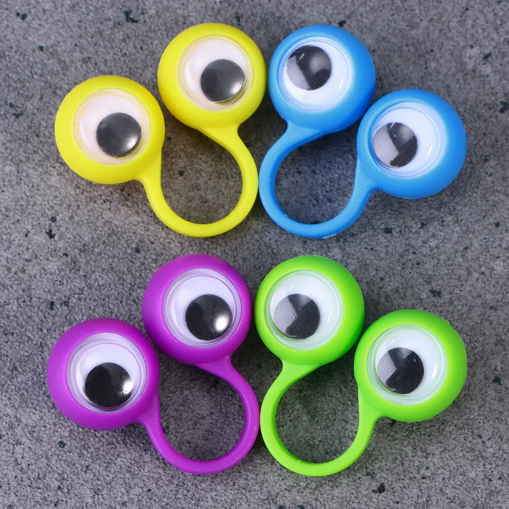 24 Pcs Eye Ring Kids Toys Finger Portable Educational Plastic Child Eyes Intelligent Plaything