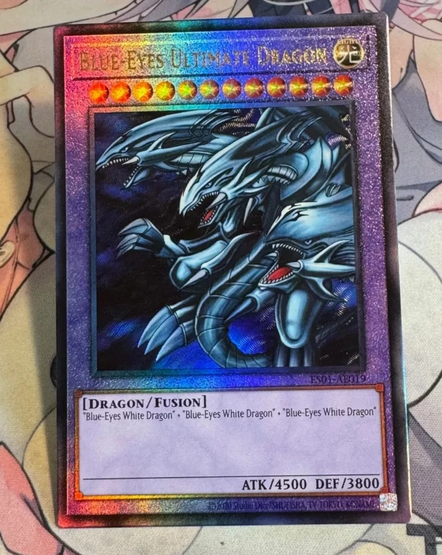 

Yugioh KONAMI ES01-AE019 Blue-Eyes Ultimate Dragon Ultimate Rare Asian English Collection Mint Card