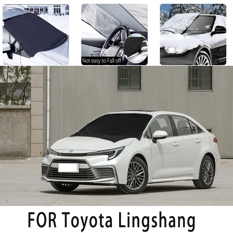 

Car snowcover frontcover for Toyota LINGSHANG auto heat insulation sunshade Antifreeze wind Frost prevention car accessories