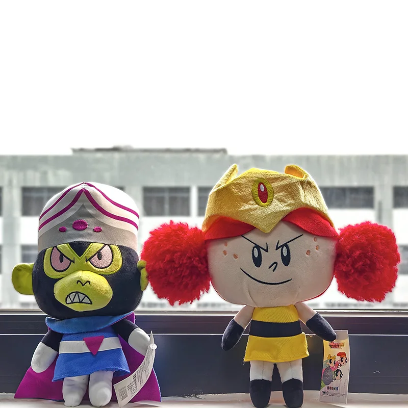 

Powerpuff Girls Plush Toy Genuine Villain Character 15cm/25cm Chitter Doll Decoration Magic People Pendant Soft Toy